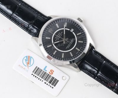 Grade A Replica Rolex Datejust Swiss 8215 Watch - SS Black Dial 40mm